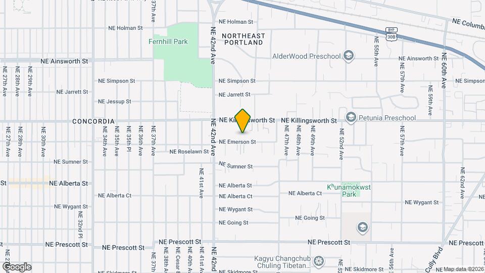 4411 NE Killingsworth St Mapa y Detalles de la Ubicación
