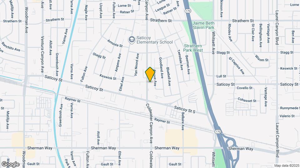 7600 Coldwater Canyon Ave Map and Location Details