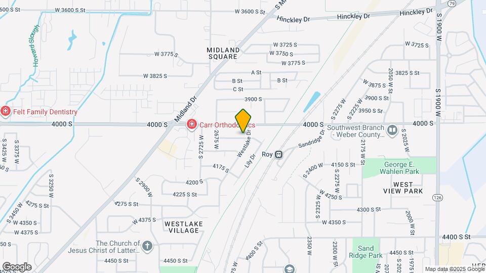 2602 W 4050 S Map and Location Details