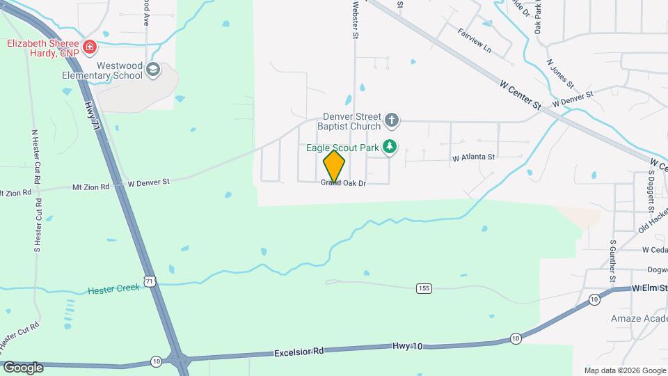 1413 Grand Oak Dr Mapa y Detalles de la Ubicación