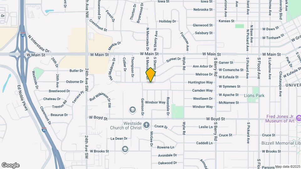 1800 Melrose Dr Map and Location Details