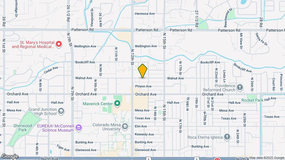 1261 Walnut Ave Map and Location Details