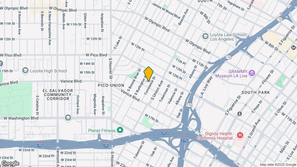1345 Constance St Map and Location Details