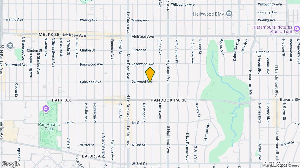 361 N Mansfield Ave Map and Location Details