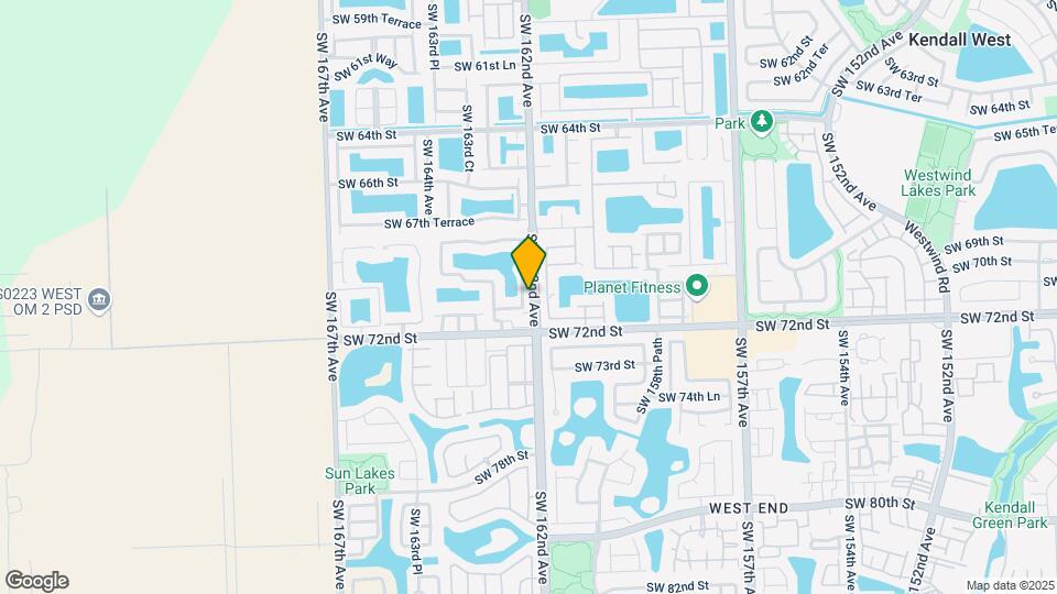 7051 SW 162nd Ct Map and Location Details