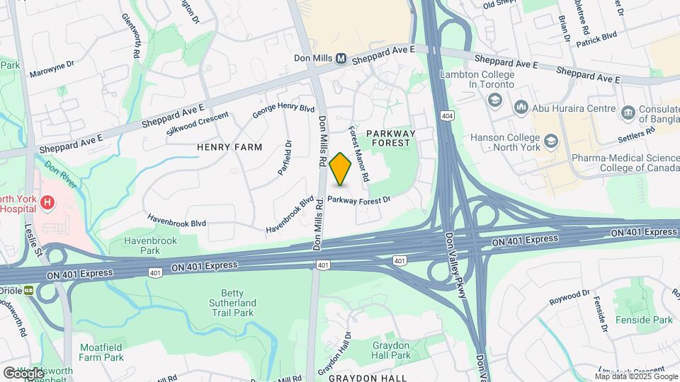 10-1610 Parkway Forest Dr Map and Location Details