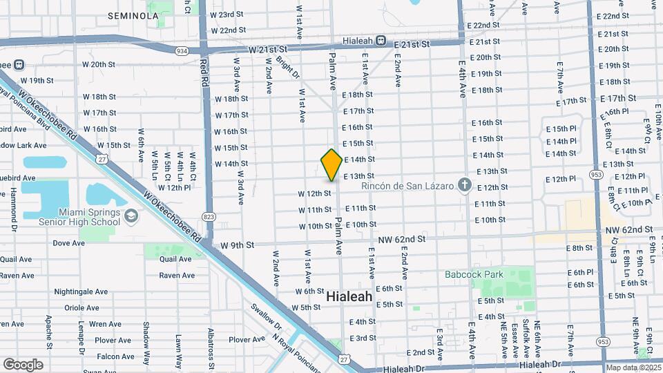 1220 Palm Ave Map and Location Details