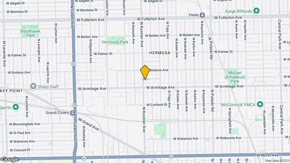 2017-2023 N Kostner Ave Mapa y Detalles de la Ubicación