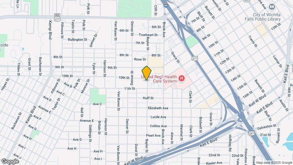 1004 Baylor St Mapa y Detalles de la Ubicación