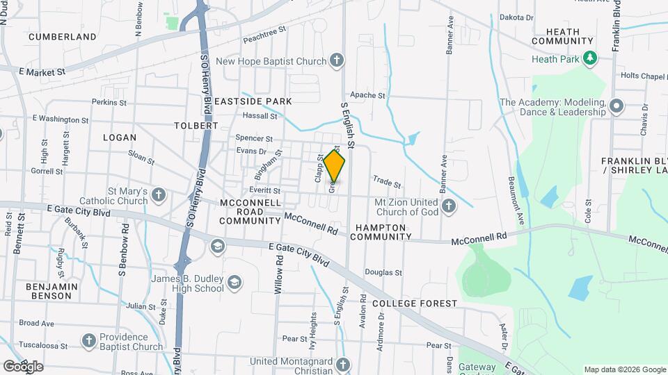 815 Green Oaks St Map and Location Details