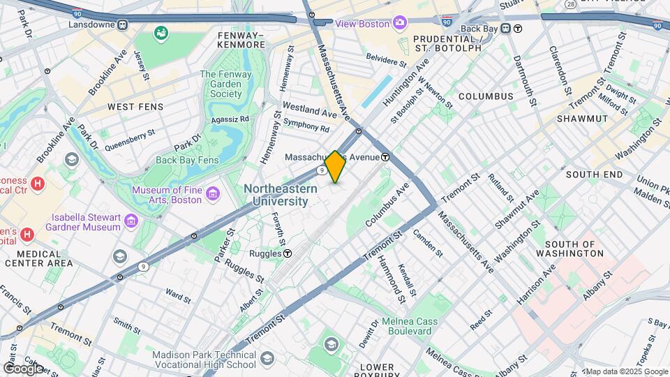 288 Saint Botolph St, Unit 2B Map and Location Details