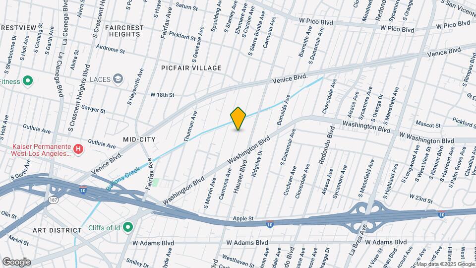 1835 Carmona Ave Map and Location Details