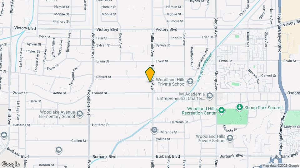 6035 Fallbrook Ave Map and Location Details