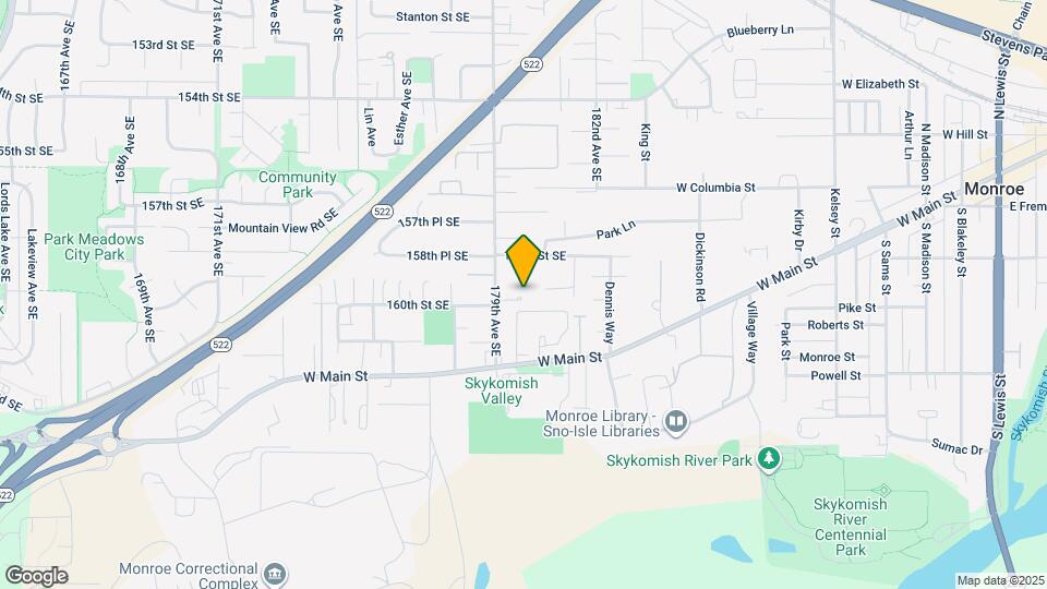 15923 179th Ave SE Mapa y Detalles de la Ubicación