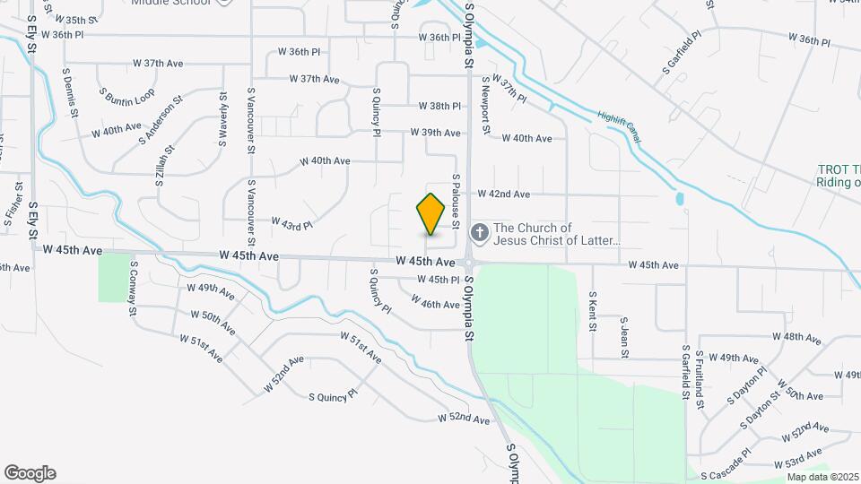 1598 W 44th Pl Map and Location Details