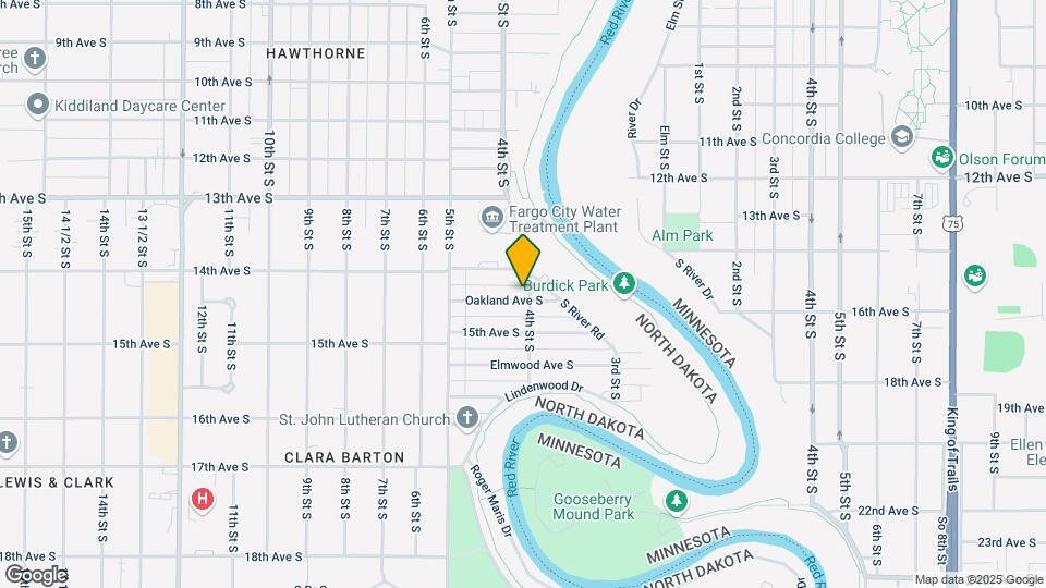 401 Oakland Ave S Map and Location Details