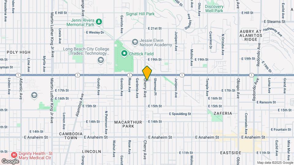 1752 Cherry Ave Map and Location Details