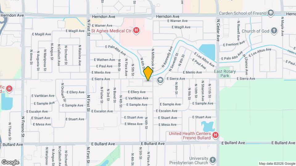 6374 N 6th St Map and Location Details