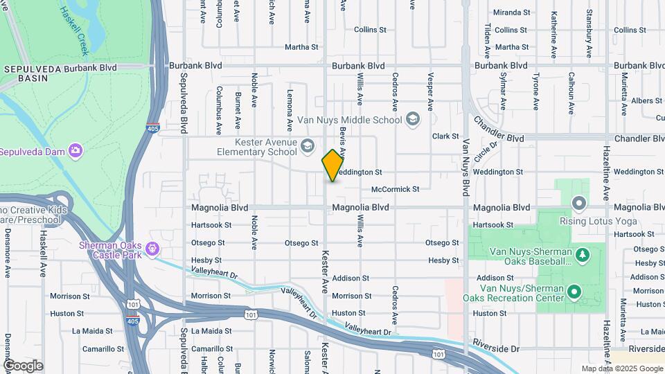 5236 Kester Ave Map and Location Details