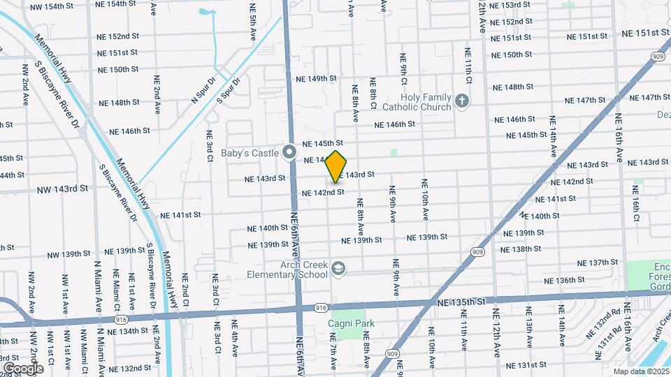 721 NE 142nd St Map and Location Details