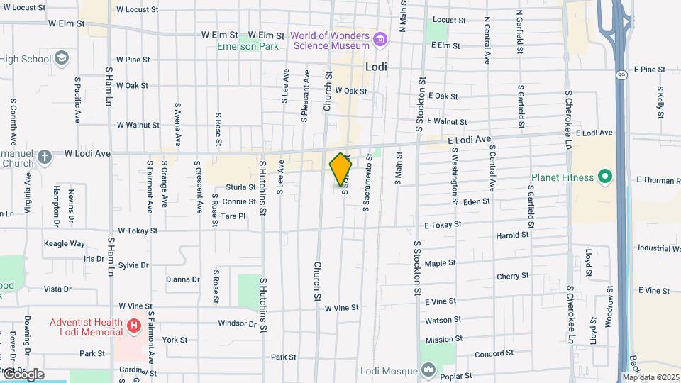 425 S School St Map and Location Details