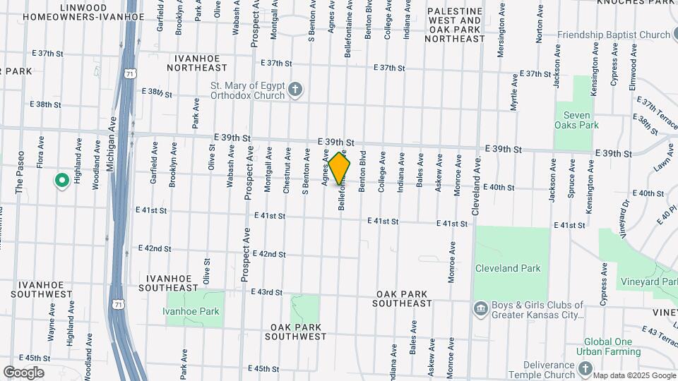 4010 Bellefontaine Ave Map and Location Details