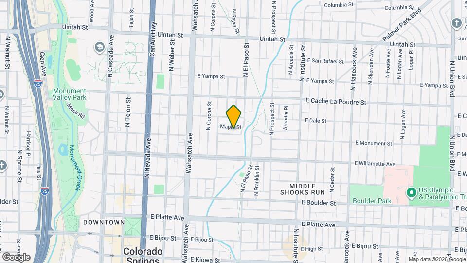 629 Maple St Mapa y Detalles de la Ubicación