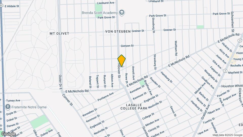 17314 Hoover St Map and Location Details