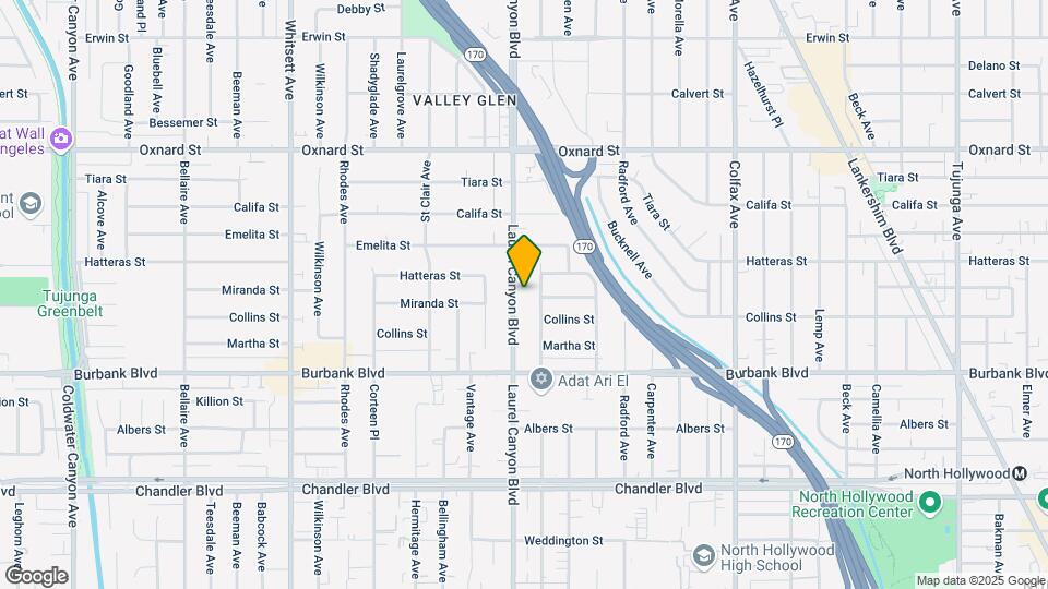 5730 Laurel Canyon Blvd Map and Location Details