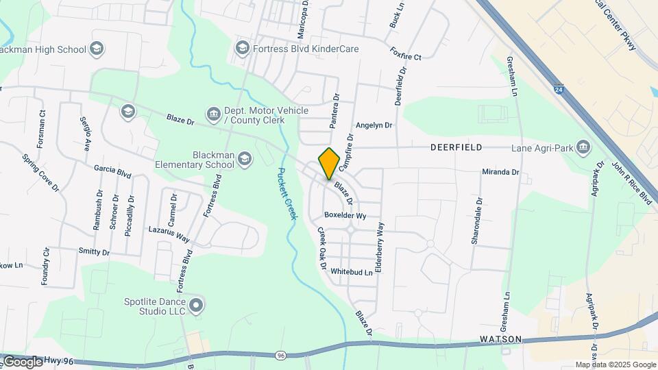 3671 Blaze Dr Map and Location Details