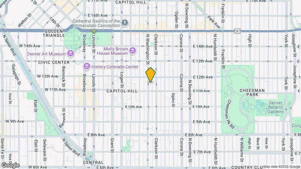 1136 N Washington St Map and Location Details