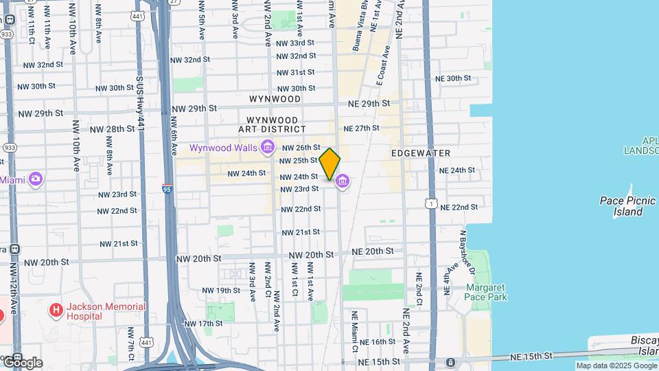 25 NW 23rd St, Unit B1 Map and Location Details