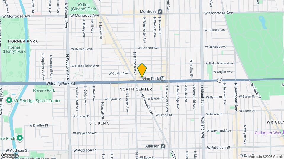 1934 W Irving Park Rd, Unit 2F Map and Location Details
