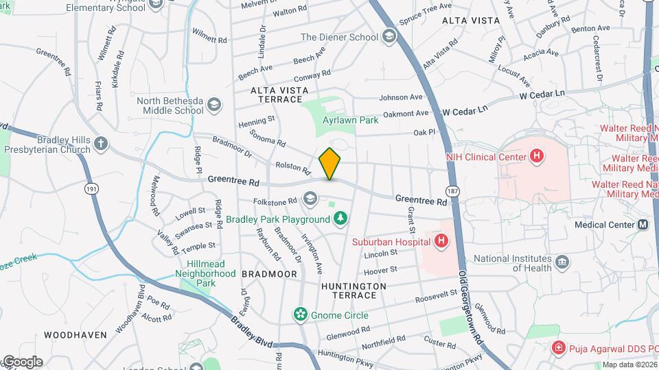 5812 Greentree Rd, Unit C Mapa y Detalles de la Ubicación