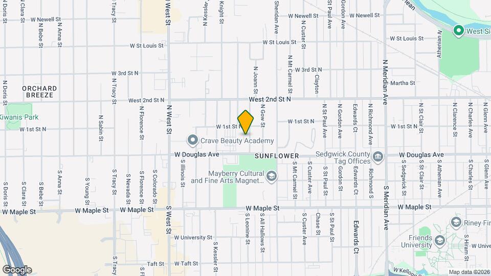 131 N Joann St Map and Location Details