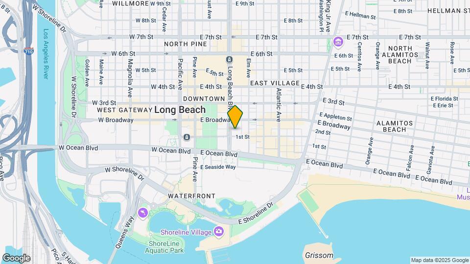 Edison Long Beach Mapa y Detalles de la Ubicación