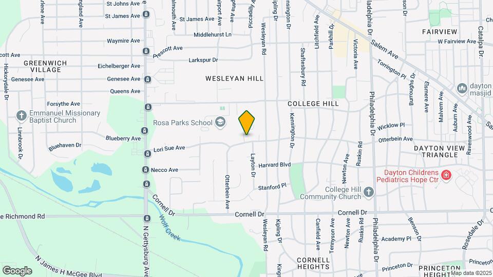 3541 Otterbein Ave Map and Location Details
