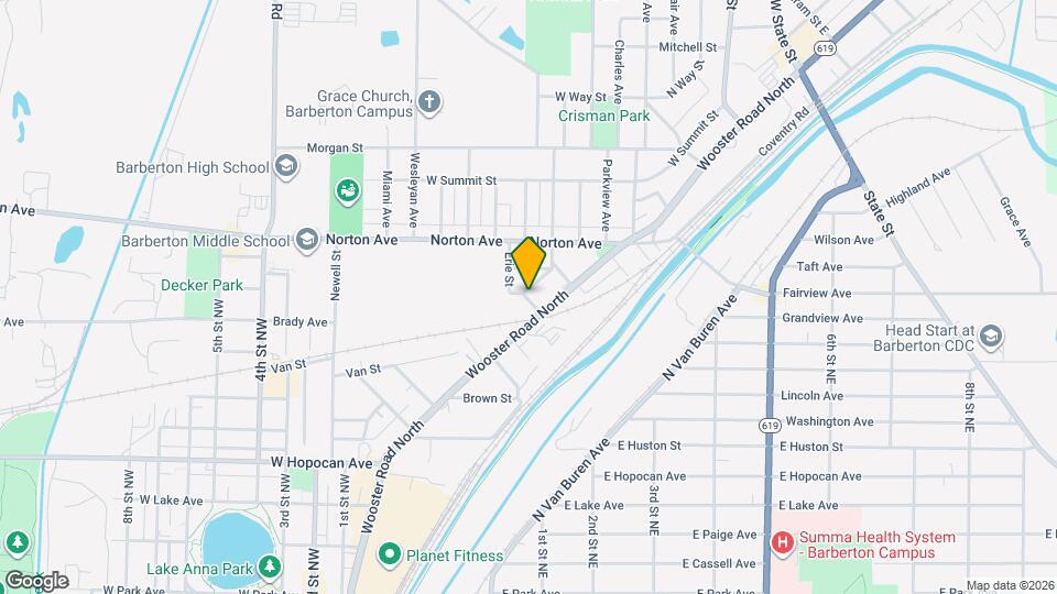 437 Erie St Map and Location Details