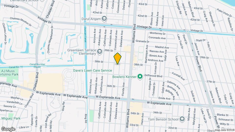 3719 Delaware Ave Map and Location Details