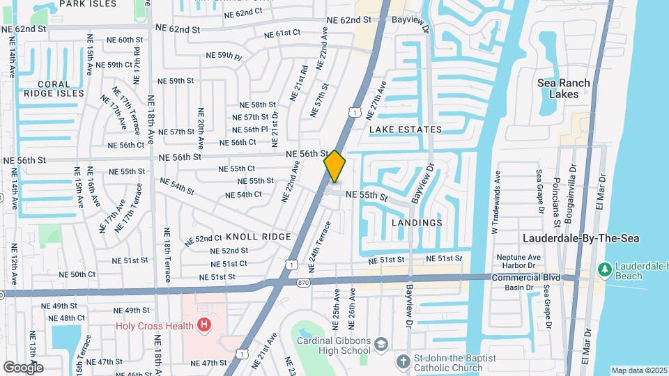 5501 NE 25th Ave Map and Location Details