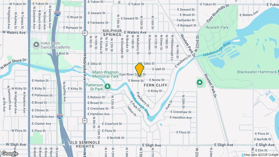 7905 N Mulberry St Map and Location Details