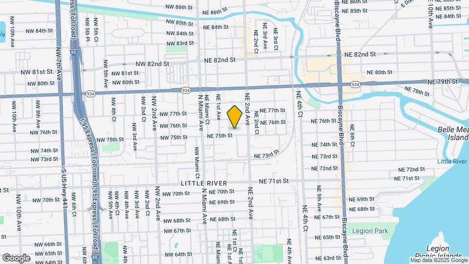 159 NE 75th St Map and Location Details