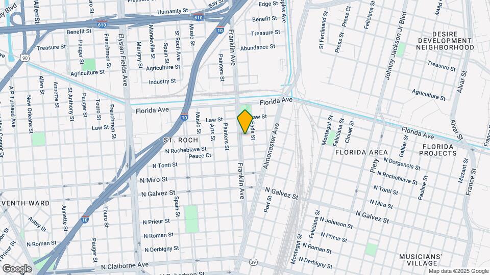 2423 Franklin Ave Map and Location Details