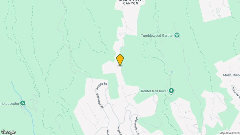 2673 Mandeville Canyon Rd Map and Location Details