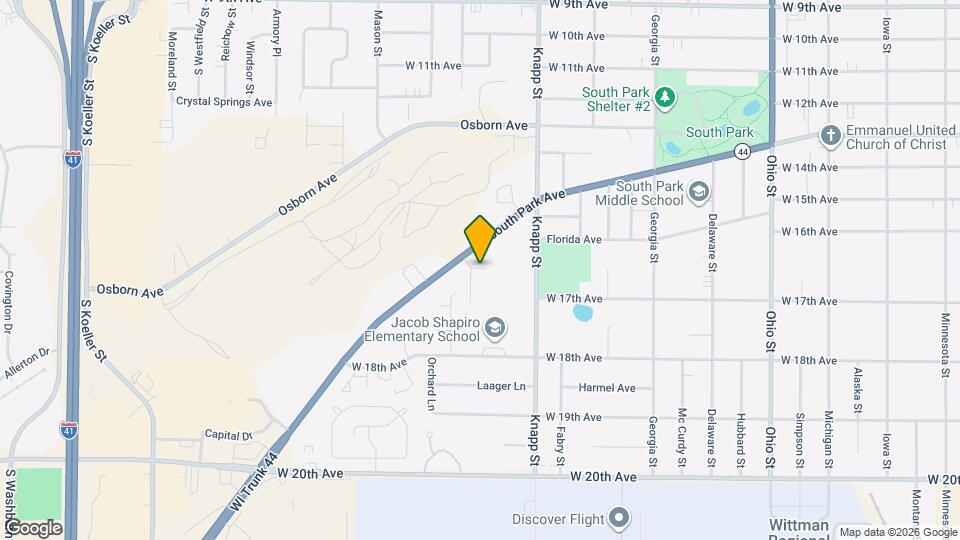 1135 W South Park Ave, Unit F Map and Location Details