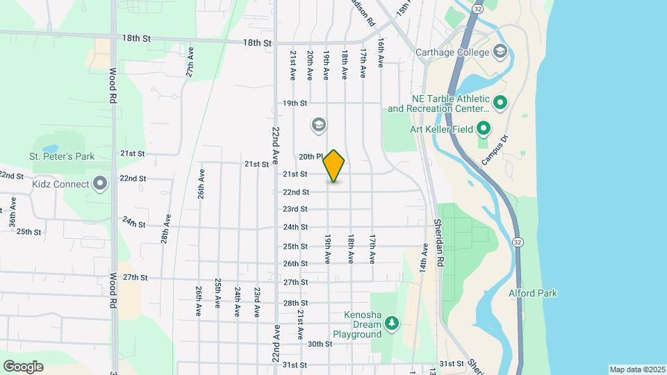 1822 22nd St Map and Location Details