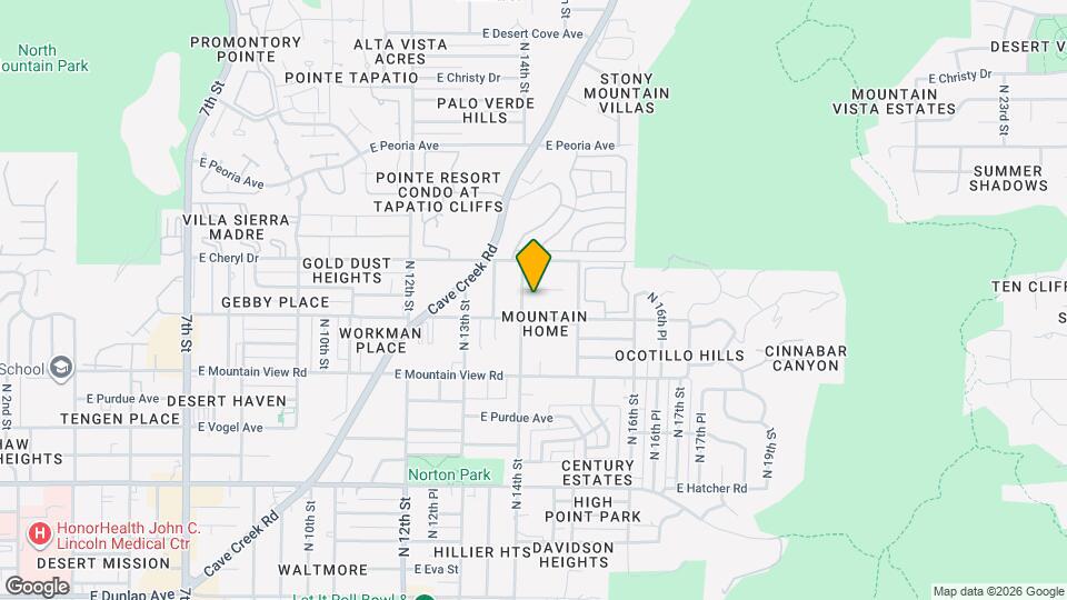 10015 N 14th St Map and Location Details