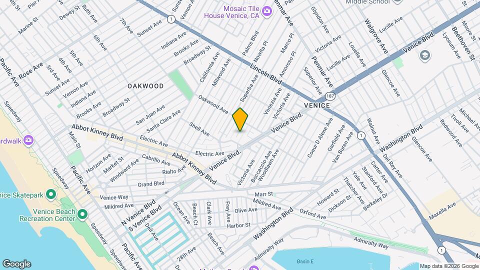 713 Amoroso Pl, Unit A Map and Location Details