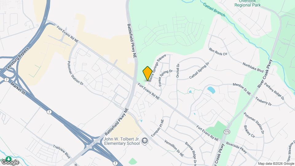 18525 Sierra Springs Square Map and Location Details