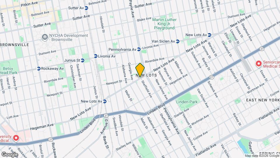 349 New Lots Ave Map and Location Details